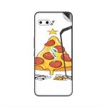 GADGETSWRAP Printed Vinyl Skin Sticker for Asus Rog Phone II - Funny Pizza Christmas Tree
