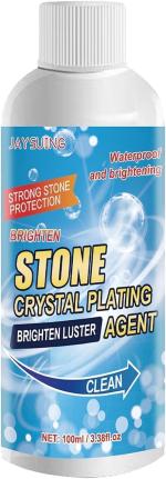 OXILY Stone Stain Remover Cleaner, Nano Stone Crystal Plating Agent, Marble Stone Cleaner Polishes, Crystal Plating Agen for Kitchen, Patio, Backyard Marble Cleaner and Polish