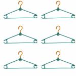 Ronnie 360 movable Hook Hanging Storage Suit Hangers - (Pack of 6)(MULTICOLOUR)