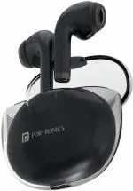 Portronics True Wireless Twins S4 Earbuds With Bluetooth 5.3 Headset, Black