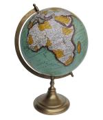 Premium Political World Rotating Globe With Brass Arc and Neck Finish 10 inch ball Educational and Decorative Globe Home Décor and Office
