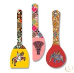 True Decor Set Of 3 Spoon Wall Hangings MDF Wooden Wall Hanging Room decoration items For Kitchen/Home/Office/Bedroom/Gift || Designer Wall Decor For Living Room