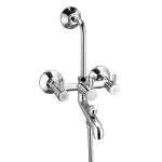 Waterman Aria Wall Mixer 3in1 With 250 MM Long Bend Pipe Suitable For Hot And Cold Water Wall Mixer Faucet