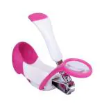 1st Step Easy Grip Baby Nail Clipper With Magnifying Glass - Pink