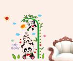 Decor Villa panda Wall Sticker & Decal (PVC Vinyl,Size-58 Cm X 35 Cm)
