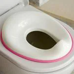 SARVANGAH Potty Training Seat for Boys And Girls, Fits Round & Oval Toilets, Non-Slip with Splash Guard, Includes Free Storage Hook (PINK)