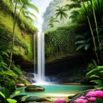 Love Creation 12x18 Size poster print for creative wall art- garden-of-eden-5783(Non Sticker)