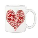 Mug Morning Thank You Mug Gift Gratitude Thankyou Appreciative Heart Collage Mug Appreciate Ceramic Mug 325ml (White)