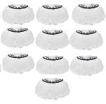 Agnirva Bucket Mop 360 Degree Rotating Microfiber Mop Head Refill Super Absorbent Refills for All Home & Office Floor Cleaning Mop Refill (Pack of 12)