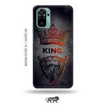 Tweakymod Printed Beard King Back Cover For Redmi Note 10