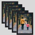 Dinine Craft wall photo frame for living room picture frame home and wall decoration black set of 2 a4 size (2) (Modern)