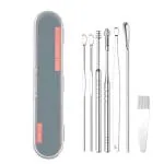 ALI CREATION 7PCS Ear Wax Remover Stainless Steel Earpick Removal Kit tool with Storage Box