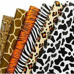 SATYAM KRAFT 7 Pcs Animal Theme Printed Gift Wrapping Paper With 7 GIFT Tags for Gift Packing Birthday, Anniversary, Diwali, Christmas, all occasions and events, crafts, Return Gifts and DIY (Mix Designs)