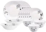 Borosil Opalware Black Millenia Bone Ash Free Dinner Set (Pack Of 20)