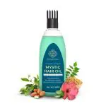 Mystic Pure Ayurveda Hair Oil for Reduce Hair fall & Dandruff | Stimulate Hair Growth | Blend 28 Ayurvedic Herbs & Natural Oils | Rosemary, Bhringraj, Triphala, Moringa -100ml