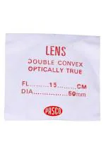 Pasco Convex Lens Diameter 50 MM And Focal Length 15CM (Pack Of 2) For Physics Lab