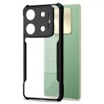Fashionury Shockproof Crystal Clear Back Cover Case for Infinix Zero 30 5G | Protective Design | 360 Degree Protection | Transparent Back Cover Case for Infinix Zero 30 5G (Black Bumper)