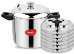 Pigeon Heavy Gauge Stainless Steel Idli Cooker Induction & Standard Idli Maker