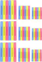 Fitaza Bag Sealing Clips Large, Medium, Small BPA Plastic Plastic Clips (Set of 54, Multicolor)