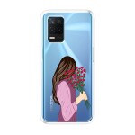 Emble Designer Clear Tranperant Silicone Case For Realme 8 5G -Design A25 ( TPU | Soft , Realme 8 5G | Multicolor )