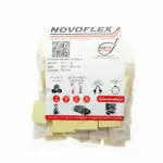 Novoflex TC1 (A) ,Adhesive Backed Cable Tie Mounts 28 x 28 mm Colour: Natural White ,Pack of 100
