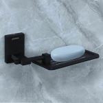 Plantex 304 Grade Stainless Steel Soap Dish for Bathroom & Kitchen/Soap Stand/Bathroom Accessories (Matt Black)