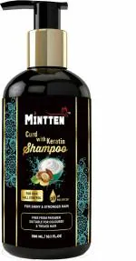 mintten Crud with Keratin Smooth Shampoo for Frizz Control All Hair Types Men and Women 300 ml