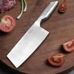 YELONA Premium Meat Cleaver- Butcher/Knife with Ergonomic and Comfortable Non Slip Grip Stainless Steel Handle, Heavy Duty Blade,use for Cutting Meat, Vegetable, Fruit 12 inch Knife- (1 Piece)