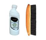 Sheppits Premium Shoe Cleaner For All Colours Sports Shoes & Wooden Shoe Brush Combo | Shoe Care Kit