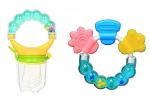 Gilli Shopee Multicolor Silicone Bpa Free Fruit Shape Teether Combo For Baby (3 - 6 And 6 -12 Months) For Toddler Pack Of 2