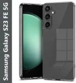 Fashionury Back Cover for Samsung Galaxy S23 FE 5G (Transparent, Grip Case, Silicon, Pack of: 1)