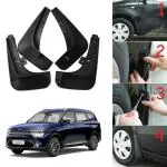 Oshotto Mud Flap (O.E.M Type) Compatible with KIA Carens (Set of 4, Black)