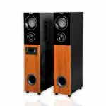 LIVETONE Wooden Twin Tower Speakers Set | Multimedia Speaker | Home Theatre | Bluetooth Speaker with FM, Pen Drive and Aux Support