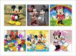TodFod Wooden Jigsaw Puzzles Toy for Kids & Children, Disney Mickey Mouse & Friends 54 Pieces 6 in 1 Jigsaw Puzzles, Anime Cartoon Character