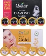 C.A.L. Los Angeles 24 Carat Gold Exclusive And Aroma Diamond Facial Kit Combo, 1400 G (Pack Of 2)