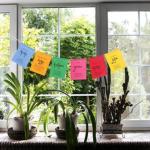 PARTY MIDLINKERZ Positive Energy Polyester Tibetan Prayer Flags (2.36x1.5 inch)