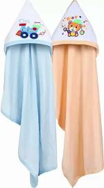 My New Born Terry Cotton 200 GSM Bath Towel Set (Pack of 2)
