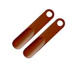 Sheppits Premium ABS Plastic 7 Inches Shoe Horn, Travel Friendly & Pocket Friendly, Shoe Wearing Stick (Maroon, Pack of 2 Pcs)
