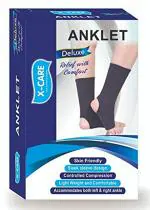 FLAVIA Ankle Support Brace for Sprained Ankle Injury Anklet Pain Relief Men & Women (Small)