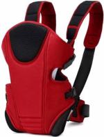 Mom's Pride Red, Black Cotton Adjustable Baby Carrier Bag