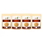 90's MILL Bhakarwadi | Chai Time Snack | Ready to Eat Bhakarwadi Snacks | Mini Bhakarwadi | Indian Namkeen Nashta | Authentic Regional Preparation | Traditional Indian Snacks | Party Snacks-1Kg*4Pack