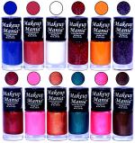 Makeup Mania HD Color Nail Polish Set of 12 Pcs (Combo MM-111) Multicolor (Pack of 12)