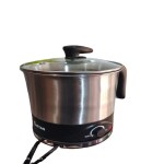 MyChetan Electric Kettle 1.5 litres with Stainless Steel Body, used for boiling Water and milk, Tea, Coffee, Oats, Noodles, Soup etc. 1000 Watt (Black & Silver)