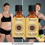 treszo Belly Drainage Ginger Essential Oil Plant Aroma Oil, Slimming Tummy Ginger Oil (30 ml) pack of 2