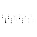 Comet Busters Arrow Black Bindi (BIN430) Pack of 1
