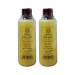 KHADI HERBAL Honey Almond Paraben Free Body Lotion - Pack of 2, 210 ml each