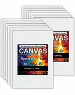 Pantonic Anti Fungus White Canvas Board 8 x 10 Inch (Pack of 12)
