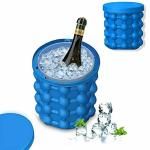 GOROFY Silicone Silicone Ice Cube Maker Genie Space Saving Kitchen Ice Bucket Summer Beach