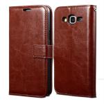 TRIFTY Brown Leather Shock Proof Flip Case Back Cover for Samsung Galaxy A5 2015|MOBILE COVER|COVER|BACK COVER|MOBILE CASE|FLIP COVER