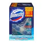 Domestos Power 5 In 1 Toilet Cleaner Rim Block With Fresh Ocean Scent, 55 G (Pack Of 4)